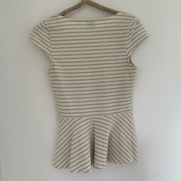 Anthropologie Tops Anthropologie Postmark Cap Sleeve Peplum Top - Picture 5 of 5